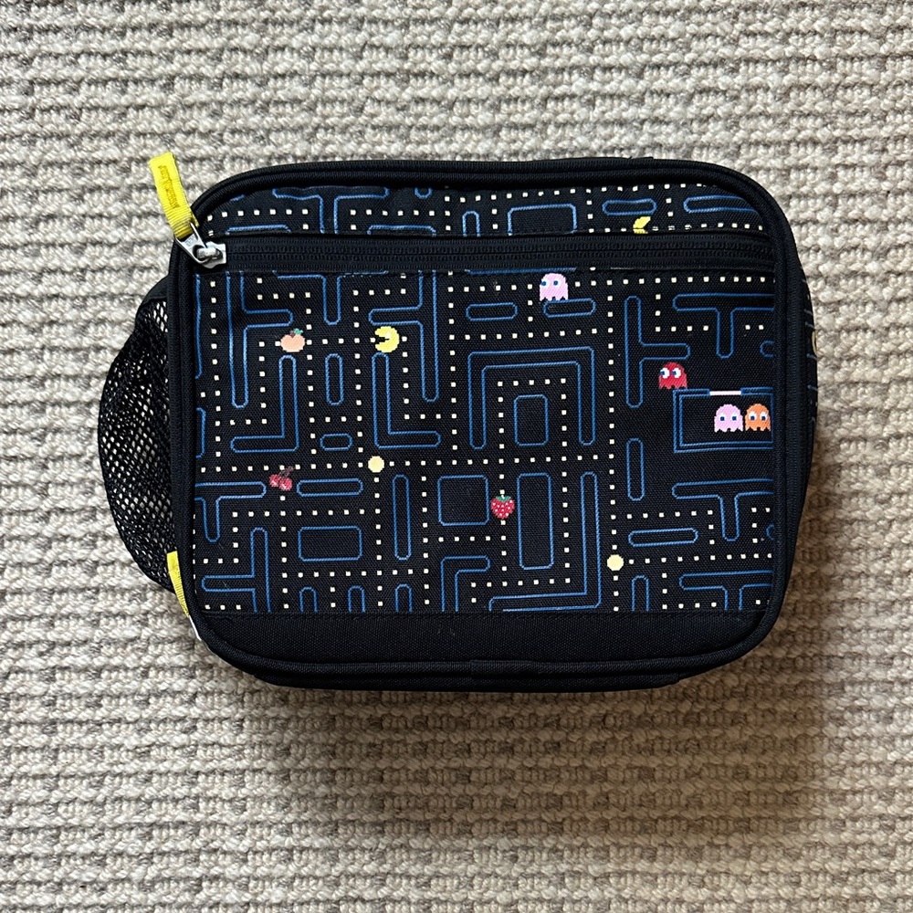 Pottery Barn Kids Black and Blue Lunch Bag